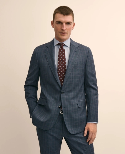 Classic Fit Wool Check 1818 Suit, image 2