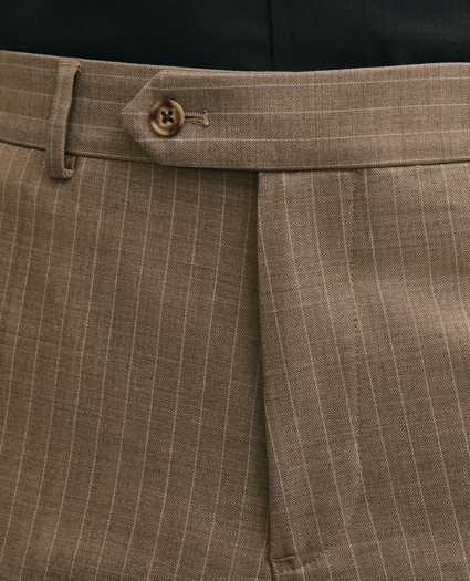 Brooks Brothers Explorer Collection Slim Fit Wool Stripe Suit Pants, image 4