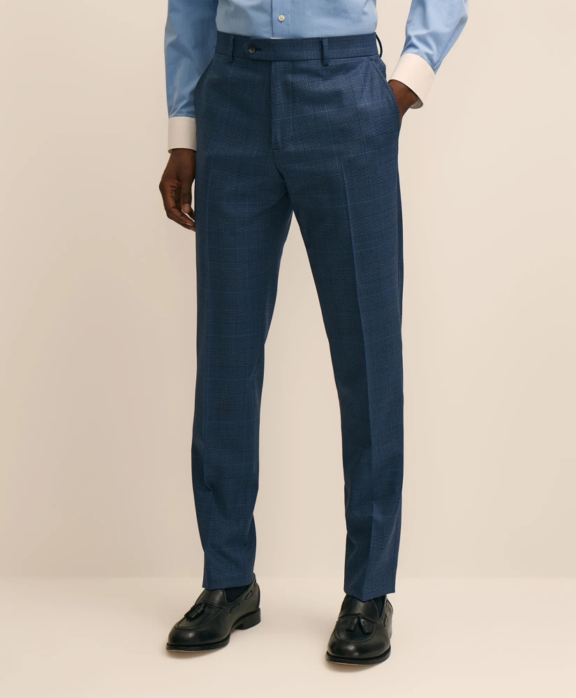 Brooks Brothers Explorer Collection Slim Fit Wool Overcheck Suit Pants, image 2