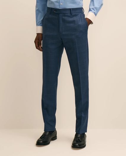Brooks Brothers Explorer Collection Slim Fit Wool Overcheck Suit Pants, image 2