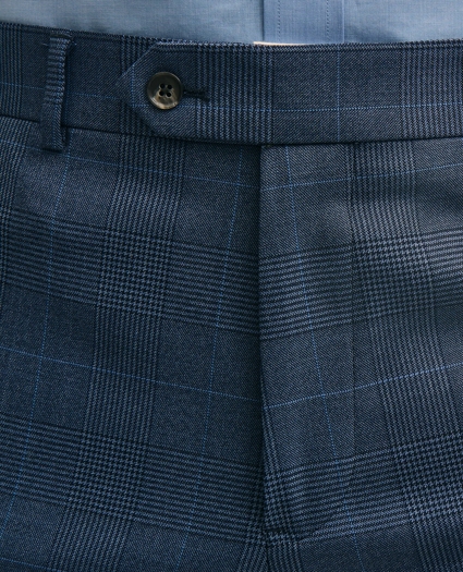 Brooks Brothers Explorer Collection Slim Fit Wool Overcheck Suit Pants, image 4