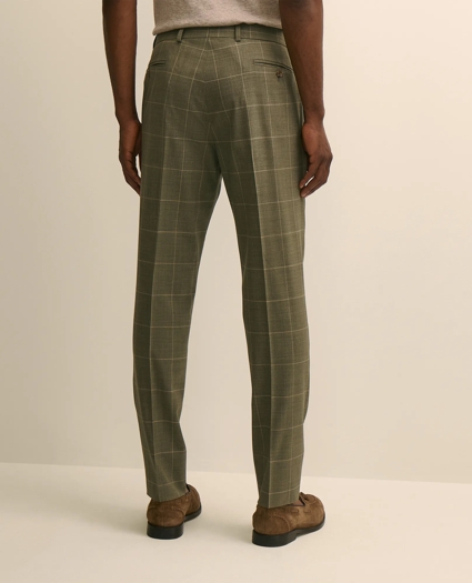 Brooks Brothers Explorer Collection Slim Fit Wool Windowpane Suit Pants, image 3