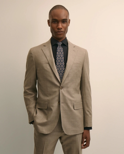 Brooks Brothers Explorer Collection Slim Fit Wool Stripe Suit Jacket, image 1
