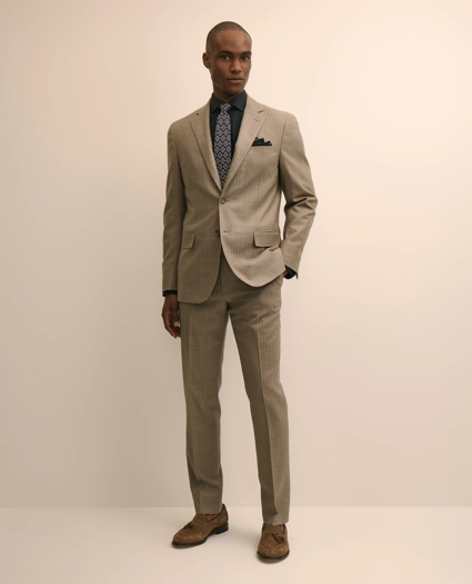 Brooks Brothers Explorer Collection Slim Fit Wool Stripe Suit Jacket, image 2
