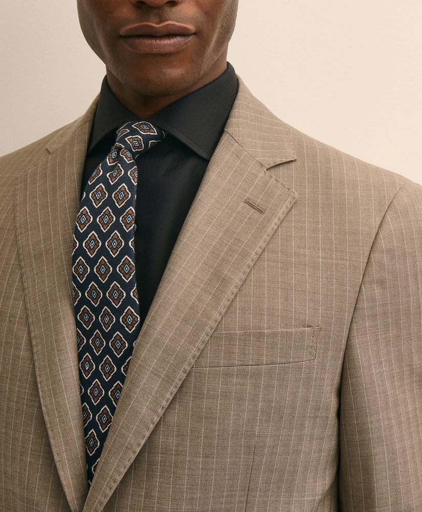 Brooks Brothers Explorer Collection Slim Fit Wool Stripe Suit Jacket, image 3