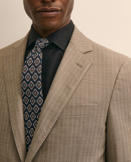 Brooks Brothers Explorer Collection Slim Fit Wool Stripe Suit Jacket, image 3