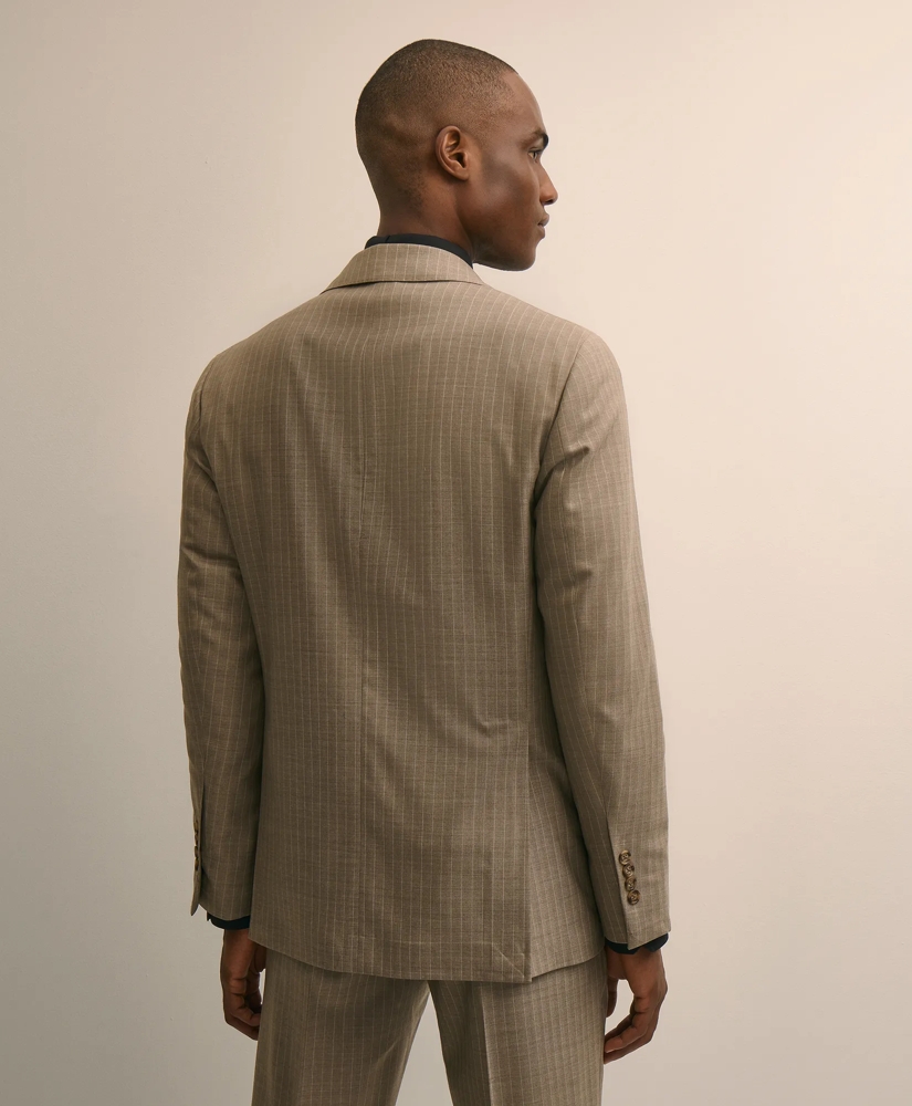 Brooks Brothers Explorer Collection Slim Fit Wool Stripe Suit Jacket, image 4