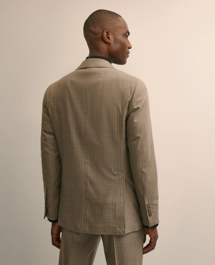 Brooks Brothers Explorer Collection Slim Fit Wool Stripe Suit Jacket, image 4