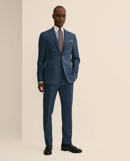 Brooks Brothers Explorer Collection Slim Fit Wool Overcheck Suit Jacket, image 2