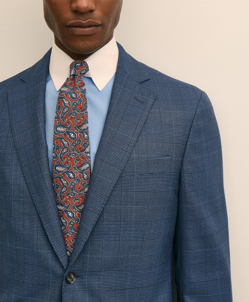 Brooks Brothers Explorer Collection Slim Fit Wool Overcheck Suit Jacket, image 3