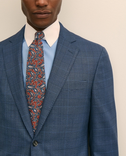 Brooks Brothers Explorer Collection Slim Fit Wool Overcheck Suit Jacket, image 3