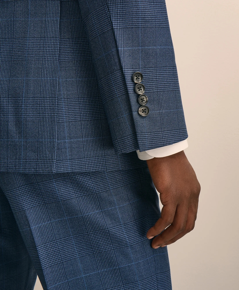 Brooks Brothers Explorer Collection Slim Fit Wool Overcheck Suit Jacket, image 4