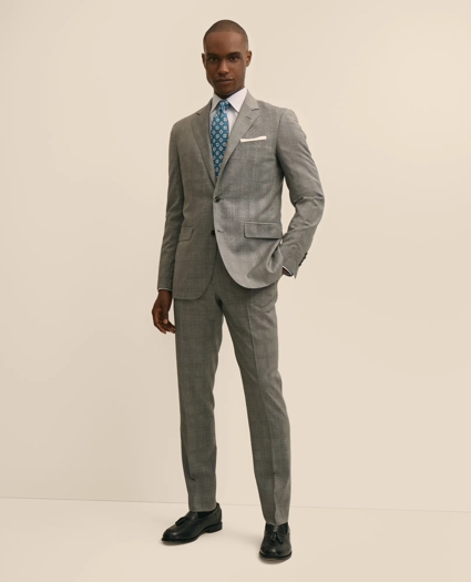 Slim Fit Wool Check 1818 Suit, image 1