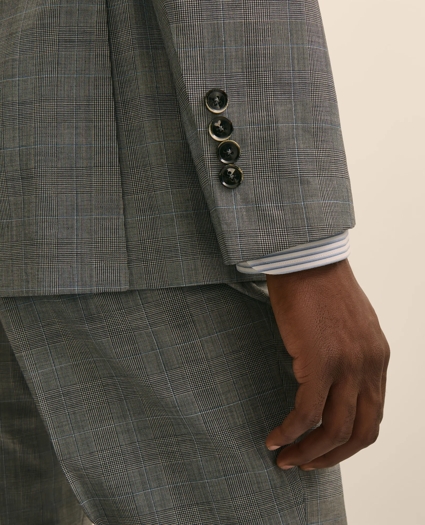 Slim Fit Wool Check 1818 Suit, image 5