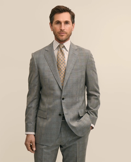 Traditional Fit Wool Check 1818 Suit, image 2