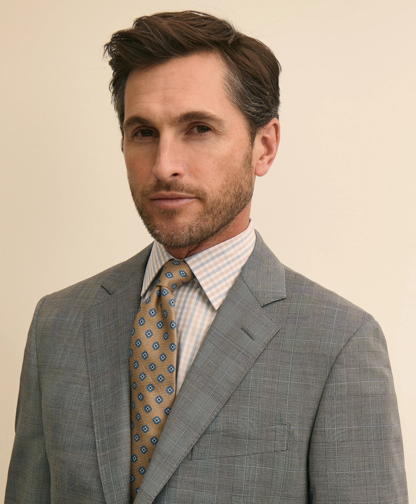Traditional Fit Wool Check 1818 Suit, image 3
