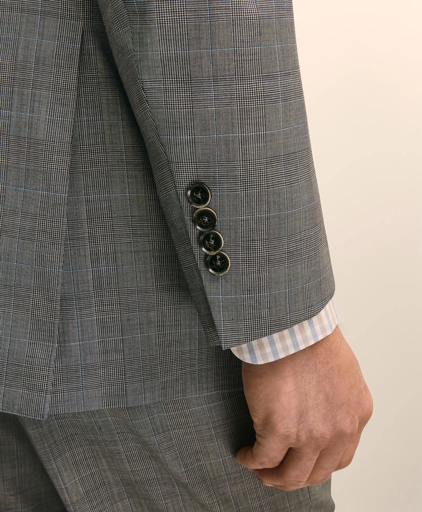Traditional Fit Wool Check 1818 Suit, image 5