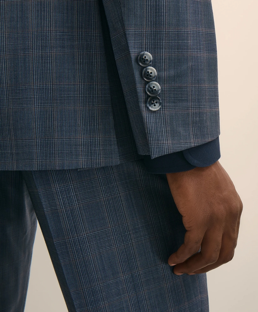 Slim Fit Wool Check 1818 Suit, image 5