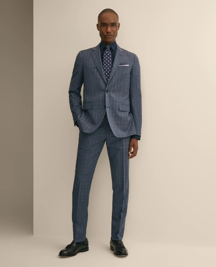 Slim Fit Wool Check 1818 Suit, image 1