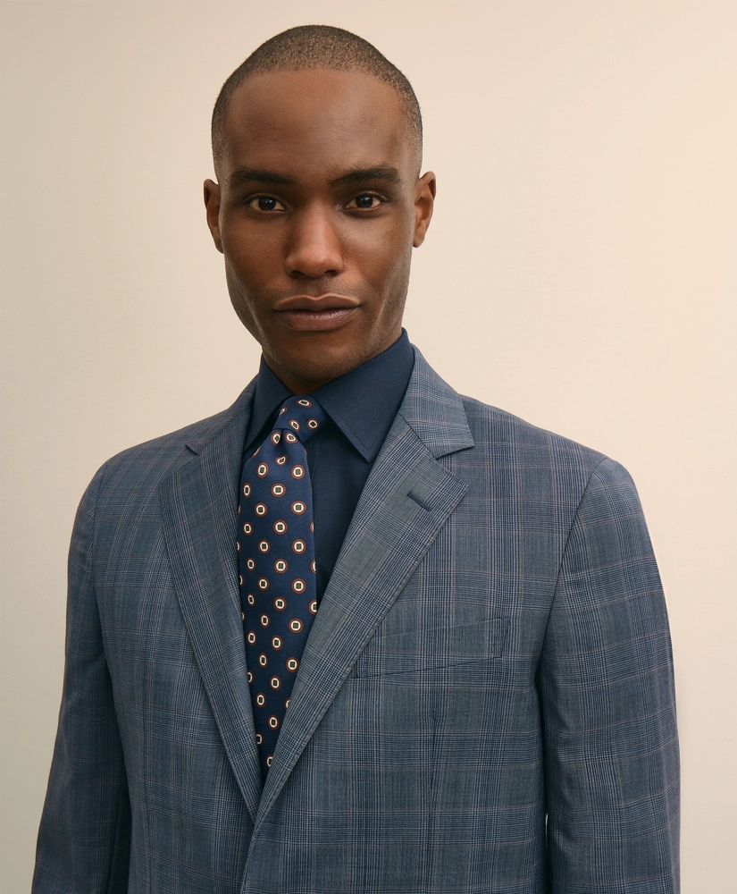 Slim Fit Wool Check 1818 Suit, image 2