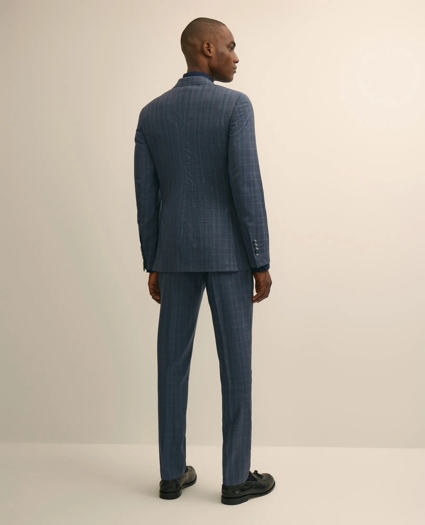 Slim Fit Wool Check 1818 Suit, image 4