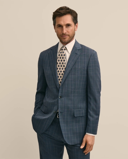 Traditional Fit Wool Check 1818 Suit, image 2