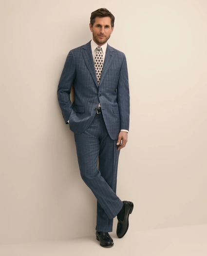 Traditional Fit Wool Check 1818 Suit, image 1