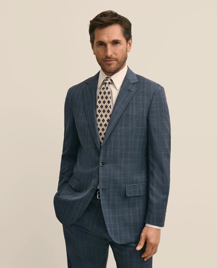Traditional Fit Wool Check 1818 Suit, image 2