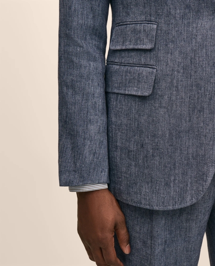 Classic Fit Linen Twill Suit Jacket, image 4