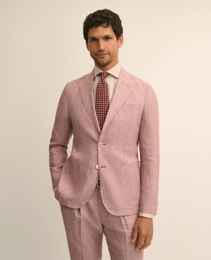 Slim Fit Linen Suit Jacket, image 1