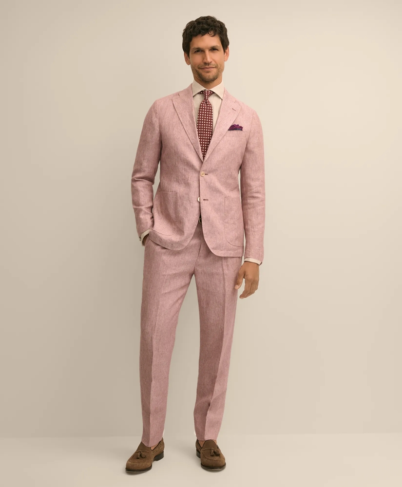 Slim Fit Linen Suit Jacket, image 2