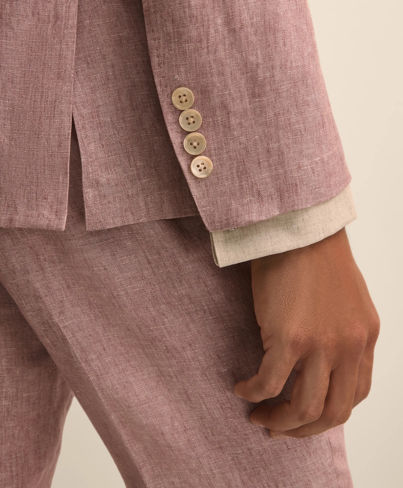 Slim Fit Linen Suit Jacket, image 5