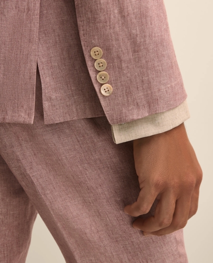 Slim Fit Linen Suit Jacket, image 5