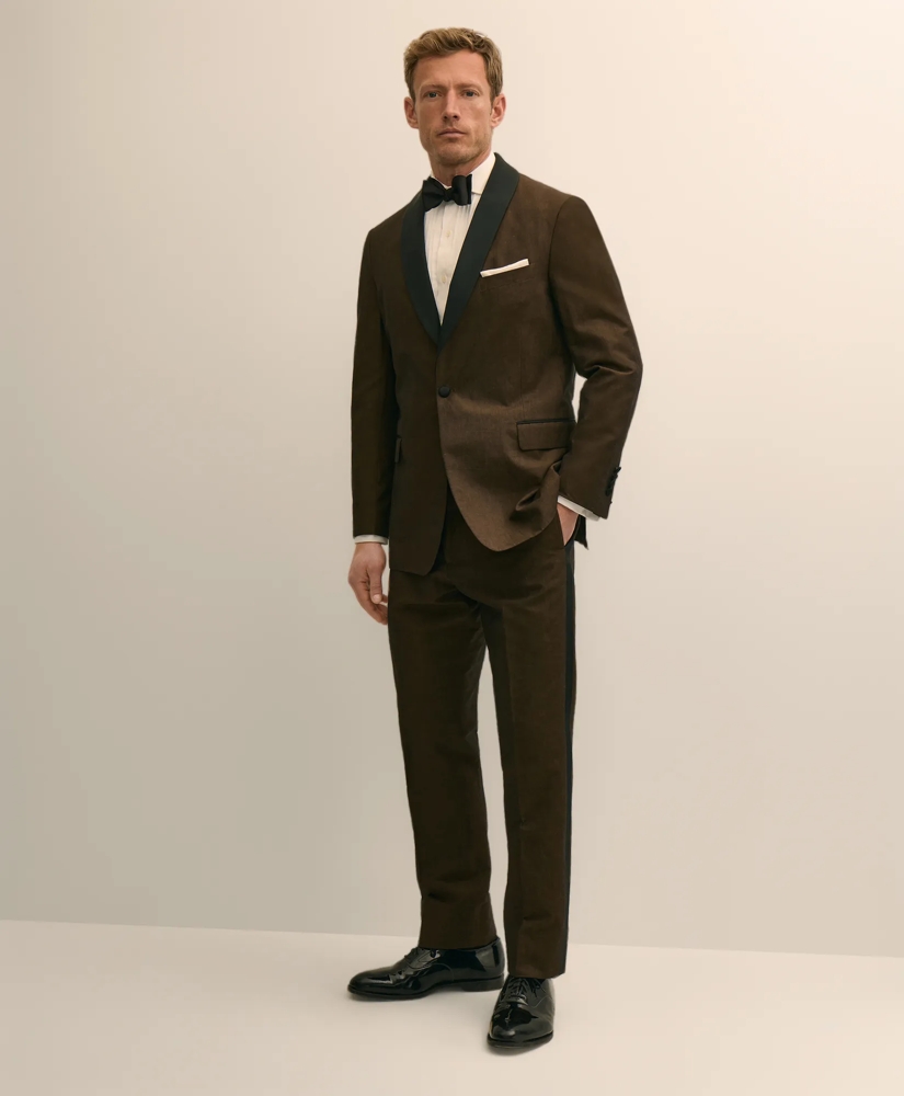 Classic Fit Cotton-Linen 1818 Shawl Collar Tuxedo, image 1