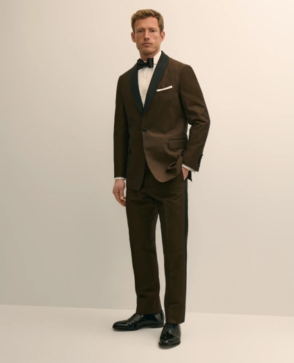 Classic Fit Cotton-Linen 1818 Shawl Collar Tuxedo, image 1