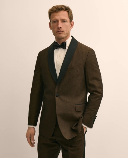 Classic Fit Cotton-Linen 1818 Shawl Collar Tuxedo, image 3