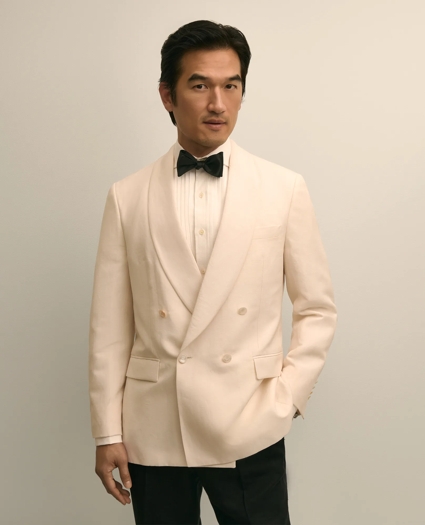Classic Fit Wool-Linen 1818 Double-Breasted Dinner Jacket, image 2