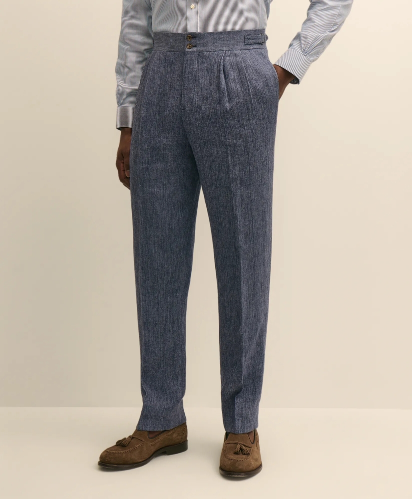 Classic Fit Linen Twill Suit Pants, image 2