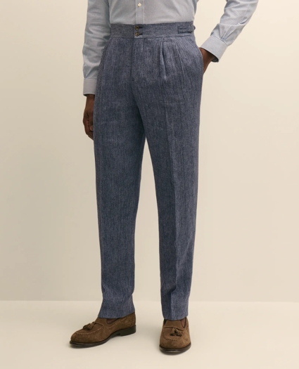 Classic Fit Linen Twill Suit Pants, image 2