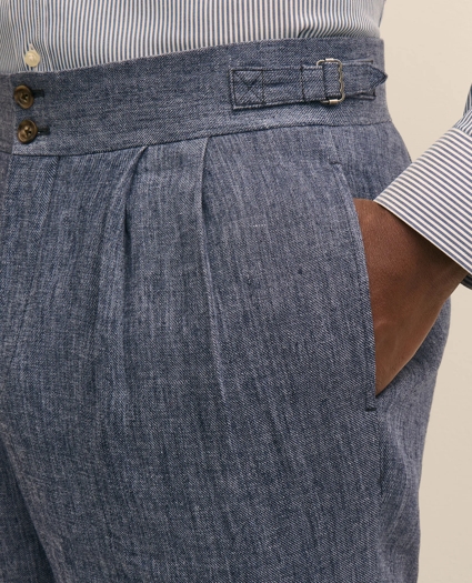 Classic Fit Linen Twill Suit Pants, image 5