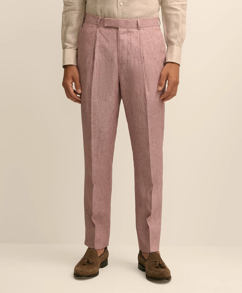 Slim Fit Linen Suit Pants, image 2