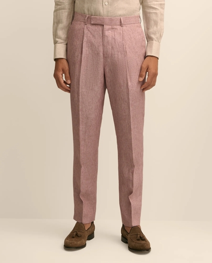 Slim Fit Linen Suit Pants, image 2