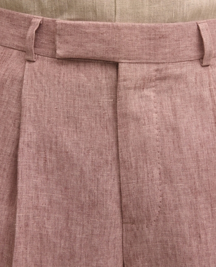 Slim Fit Linen Suit Pants, image 3