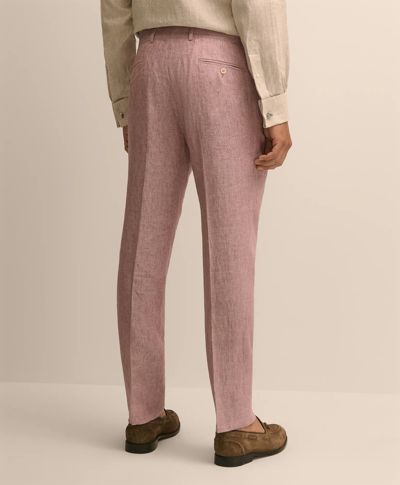 Slim Fit Linen Suit Pants, image 4