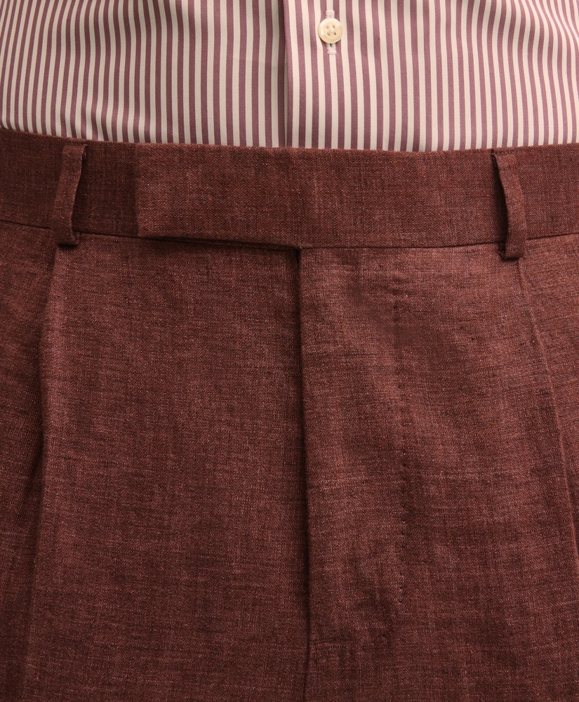 Slim Fit Linen Suit Pants, image 3