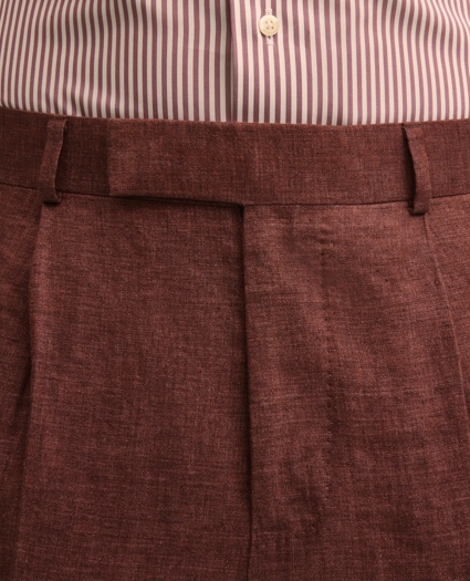 Slim Fit Linen Suit Pants, image 3