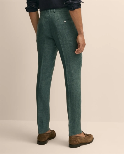 Slim Fit Linen Suit Pants, image 4