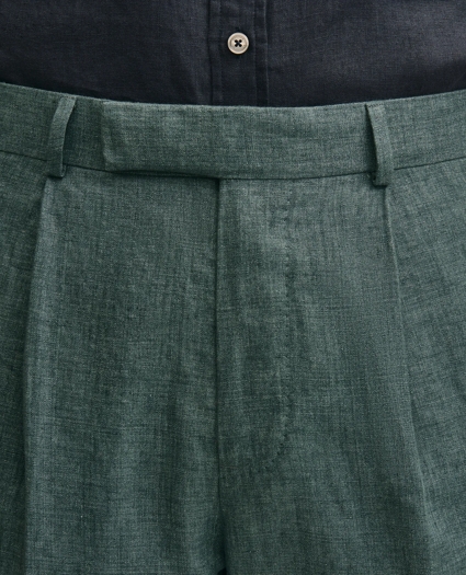 Slim Fit Linen Suit Pants, image 5