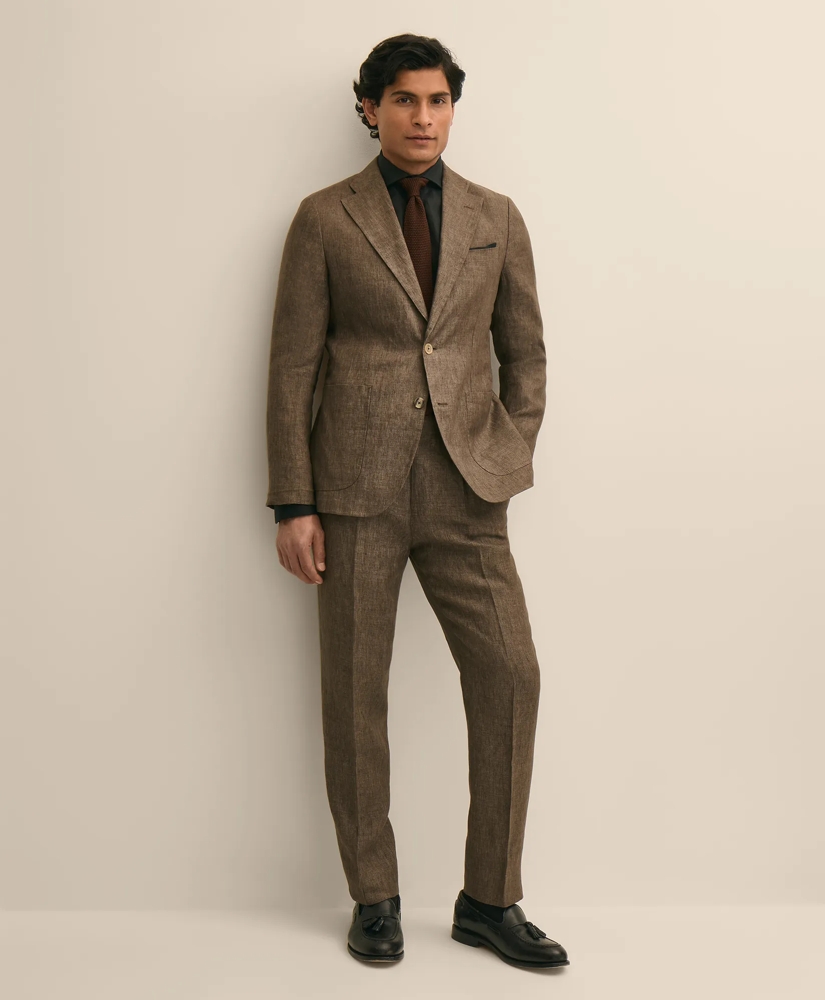Slim Fit Linen Suit Jacket, image 2