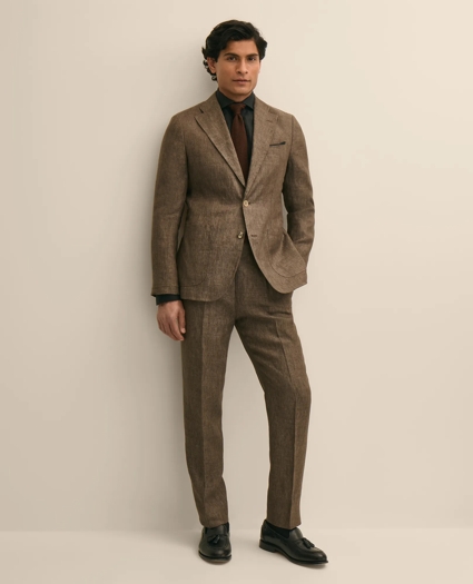 Slim Fit Linen Suit Jacket, image 2
